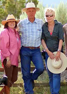 Gwen Maynard, Buck Brannaman, and Cindy Meehl