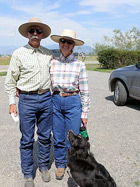 Sharon and Pete Melniker, owners of the famous Double Diamond Halters